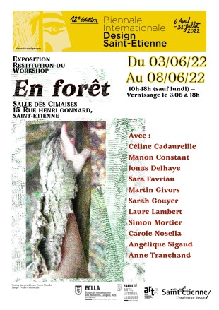 Affiche de l'exposition "En forêt"