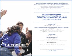Affiche de l'invitation avec texte et photos