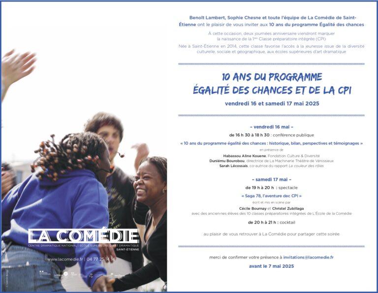 Affiche de l'invitation avec texte et photos